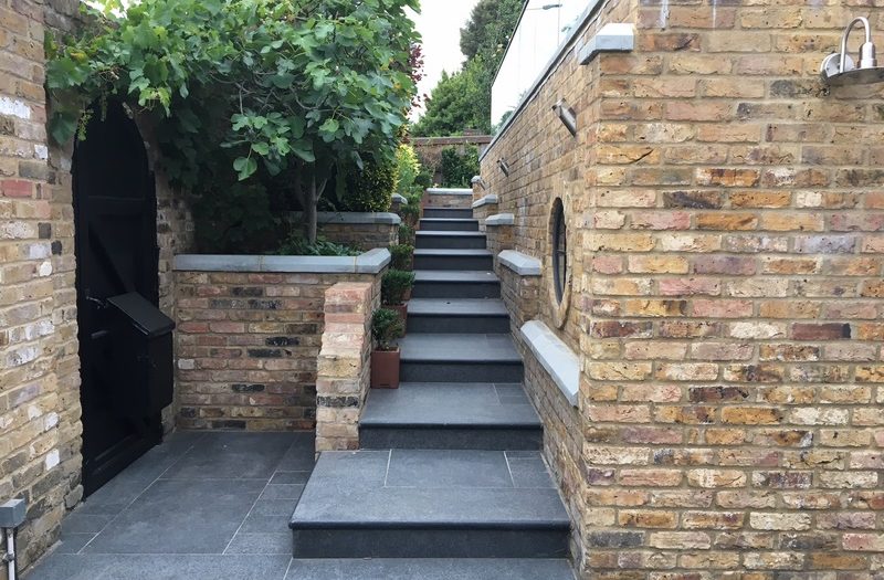 granite steps leading to ground floor